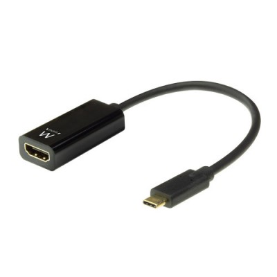 Ewent EW9823 adaptador de cable de video 015 m USB Tipo C HDMI tipo A Estandar Negro