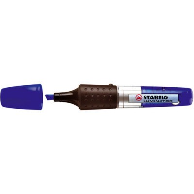 MARCADOR FLUORESCENTE LUMINATOR TRAZO 2 5MM AZUL STABILO 71 41