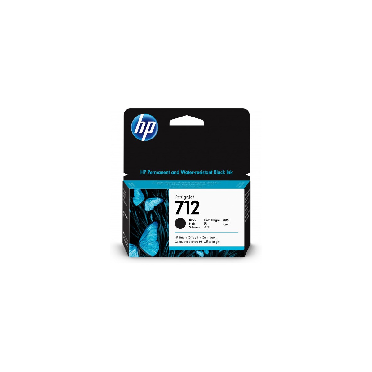 HP712 CARTUCHO GRAN FORMATO TINTA HP 712 NEGRO 3ED70A