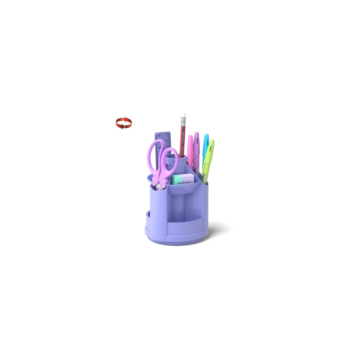 ORGANIZADOR DE ESCRITORIO MINI DESK PASTEL VIOLETA ERICH KRAUSE 53232