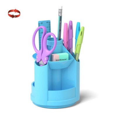 ErichKrause Mini Desk porta lapices Plastico Azul