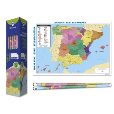 Bismark Poster Mapa de Espana 70 x 100 sm