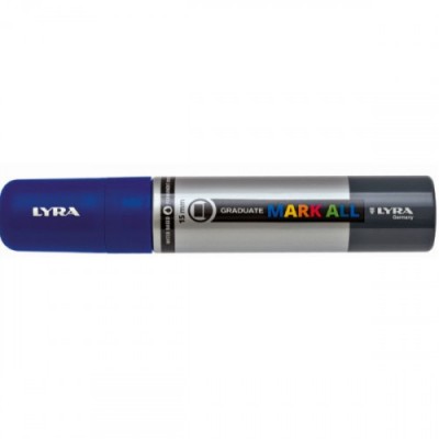 MARCADOR PERMANENTE MARK ALL AZUL OSCURO 15 MM LYRA GROOVE L6840050