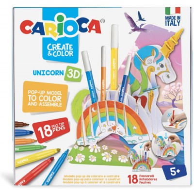 SET CREATE COLOR UNICORN 3D CARIOCA 42986