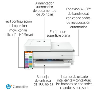 HP ENVY 6420e Inyeccion de tinta termica A4 4800 x 1200 DPI 10 ppm Wifi