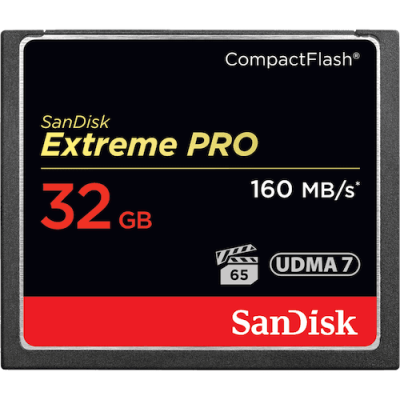 Sandisk 32GB Extreme Pro CF 160MB s memoria flash CompactFlash