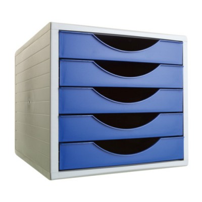 MoDULO ECOGREEN 5 CAJONES FORMATO 340X270X260 MM AZUL ARCHIVO 2000 4005 AZ