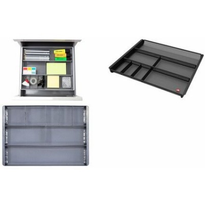 BANDEJA ORGANIZADOR REJILLA MESH GRIS 7 COMPARTIMENTOS 29X345X240 MM ARCHIVO 2000 ALMESHORG GS