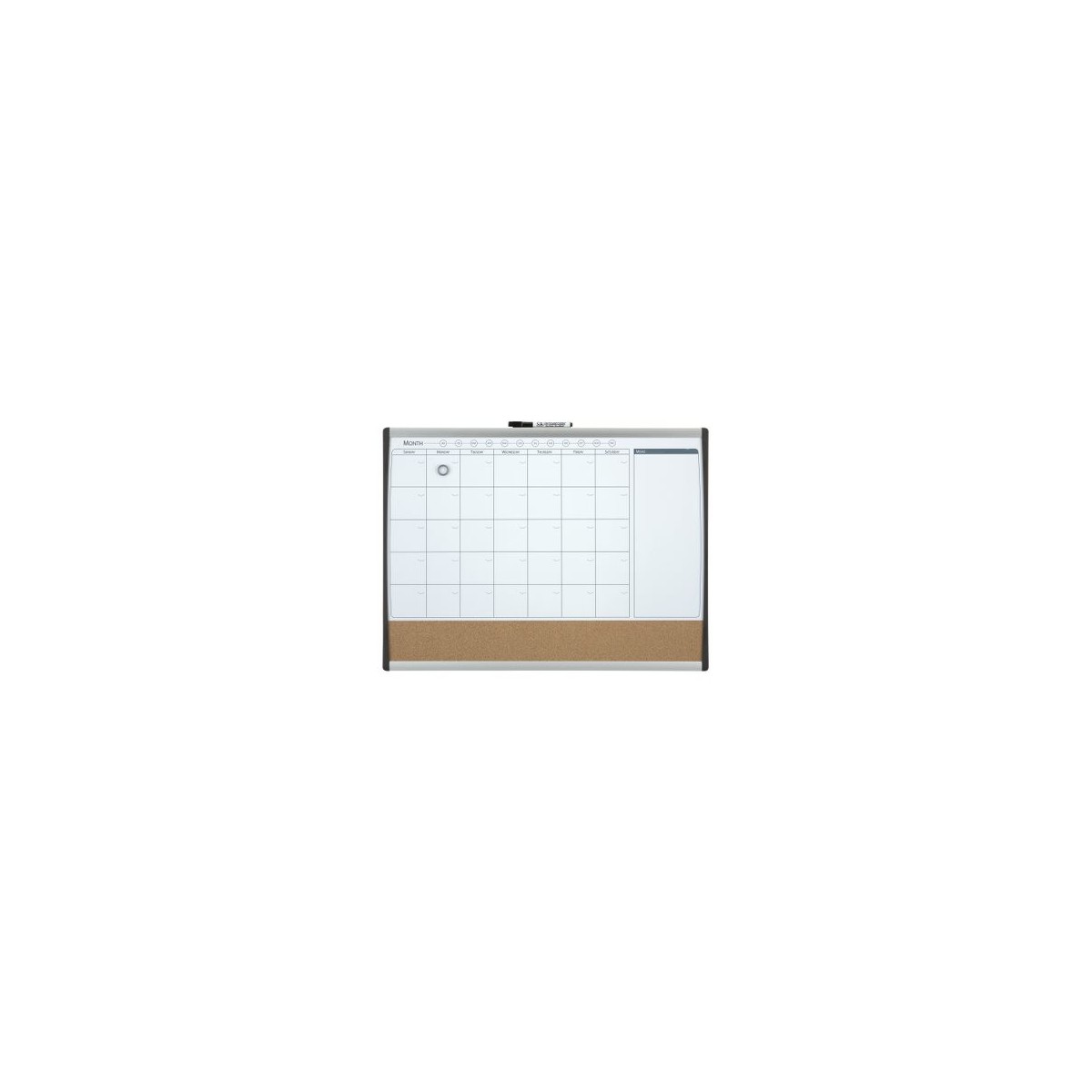 ORGANIZADOR MENSUAL MAGNETICOTABLERO CORCHO HORIZONTAL 585x430MM NOBO 1903813