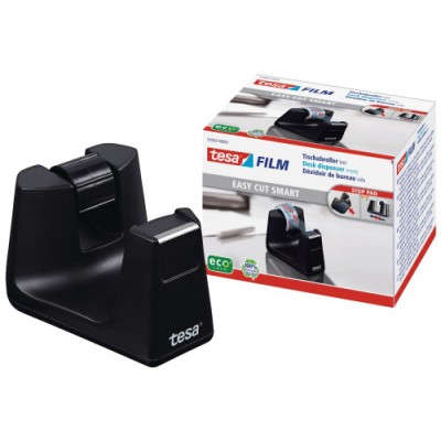 DISPENSADOR SOBREMESA EASY CUT SMART PARA ROOLLOS DE 33M NEGRO TESA 53902 00000 01