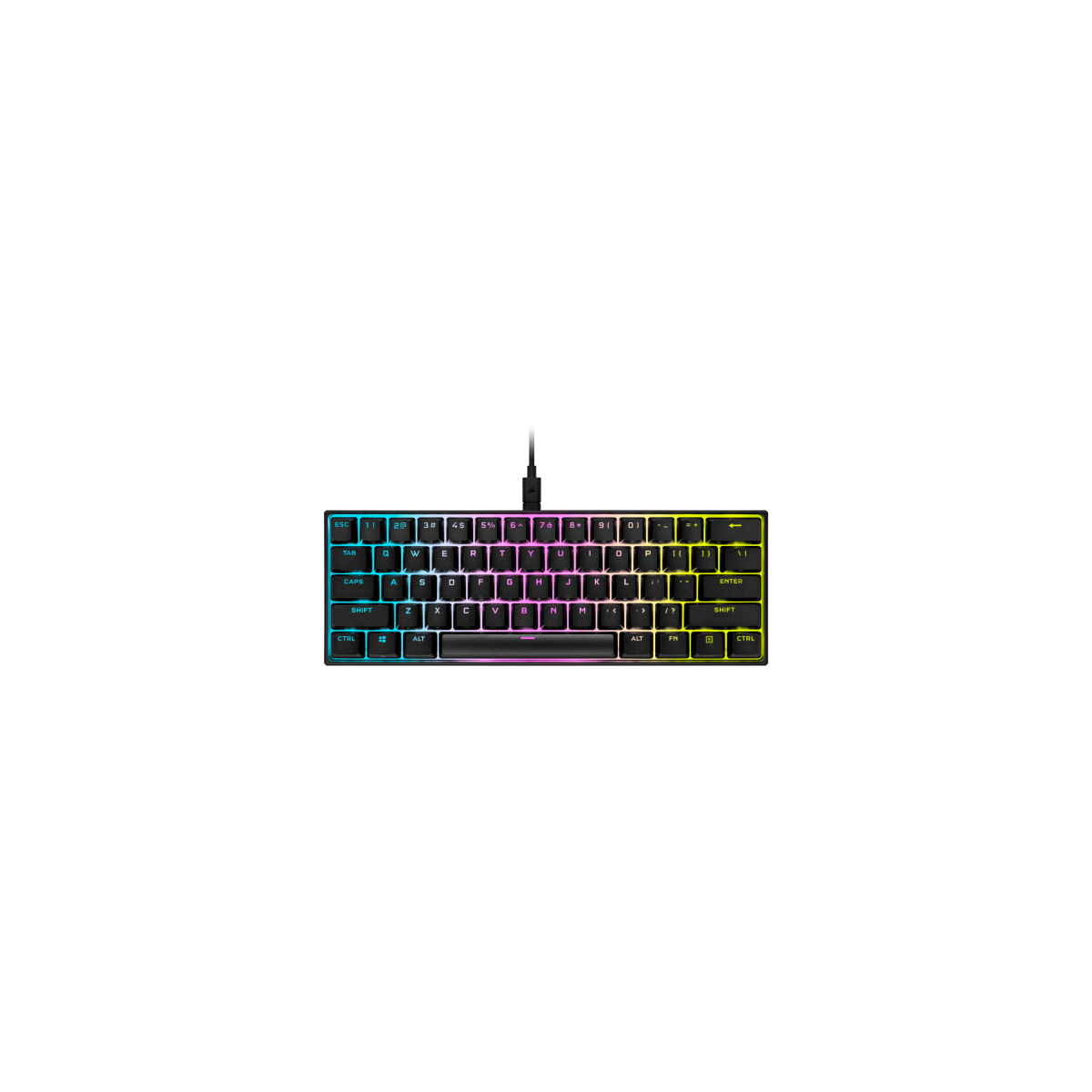 Corsair K65 RGB MINI teclado USB QWERTY Ingles Espanol Negro