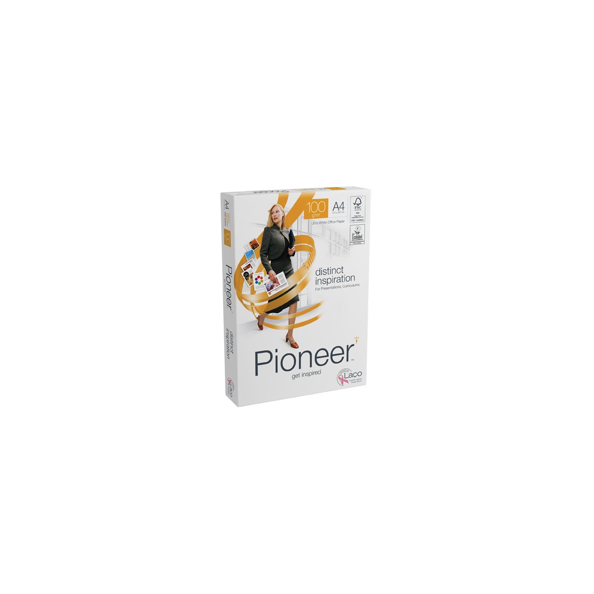 PAQUETE 250H PAPEL DISTINCT PREMIUM 100GR A4 PIONEER CIE 169 PNR1000069