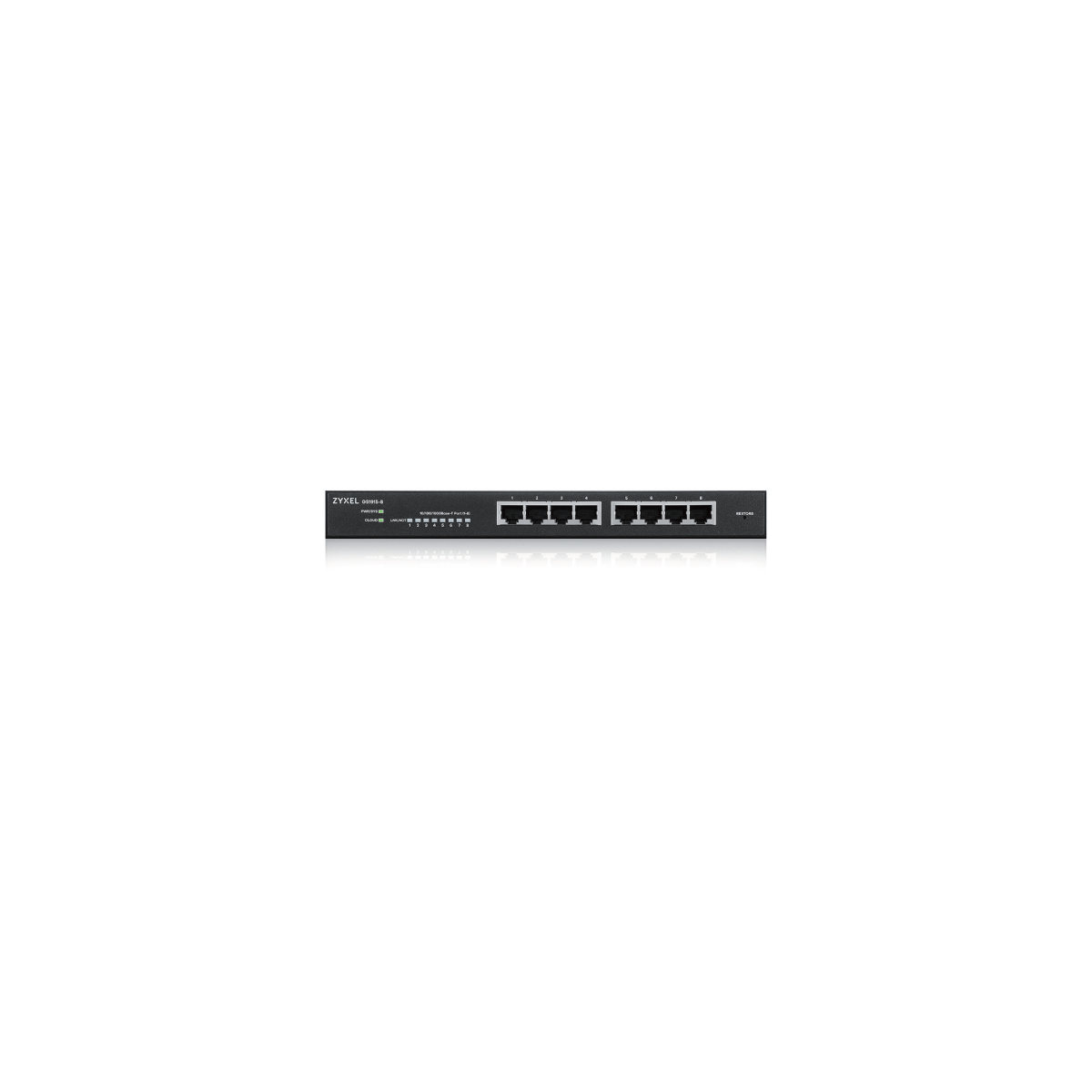 ZYXEL GS1915 8 8 PORT GBE SMART HYBRID MODE SWITCH STANDALONE OR NEBULAFLEX CLOUD DESKTOP FANLESS