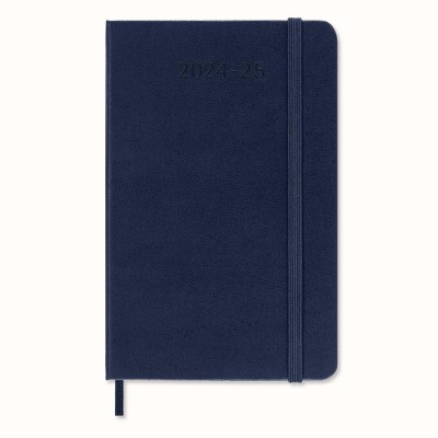 AGENDA 18 MESES 2024 2025 SEMANAL P 9 X 14 CM AZUL ZAFIRO TAPA DURA MOLESKINE DHB2018WN2Y25