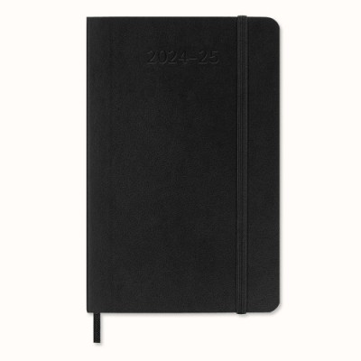 AGENDA 18 MESES 2024 2025 SEMANAL P 9 X 14 CM NEGRA TAPA BLANDA MOLESKINE DSB18WN2Y25