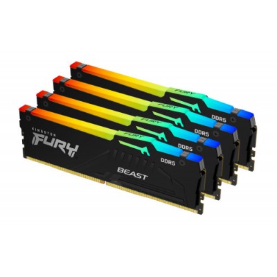 Kingston Technology FURY Beast RGB modulo de memoria 128 GB 4 x 32 GB DDR5