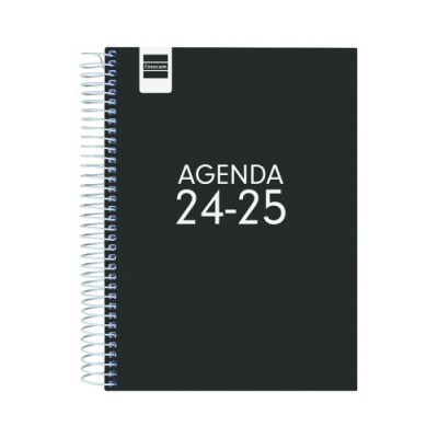 AGENDA ESCOLAR 2024 2025 4º 155X212 1 DiA PaGINA COOL NEGRO FINOCAM 645060325