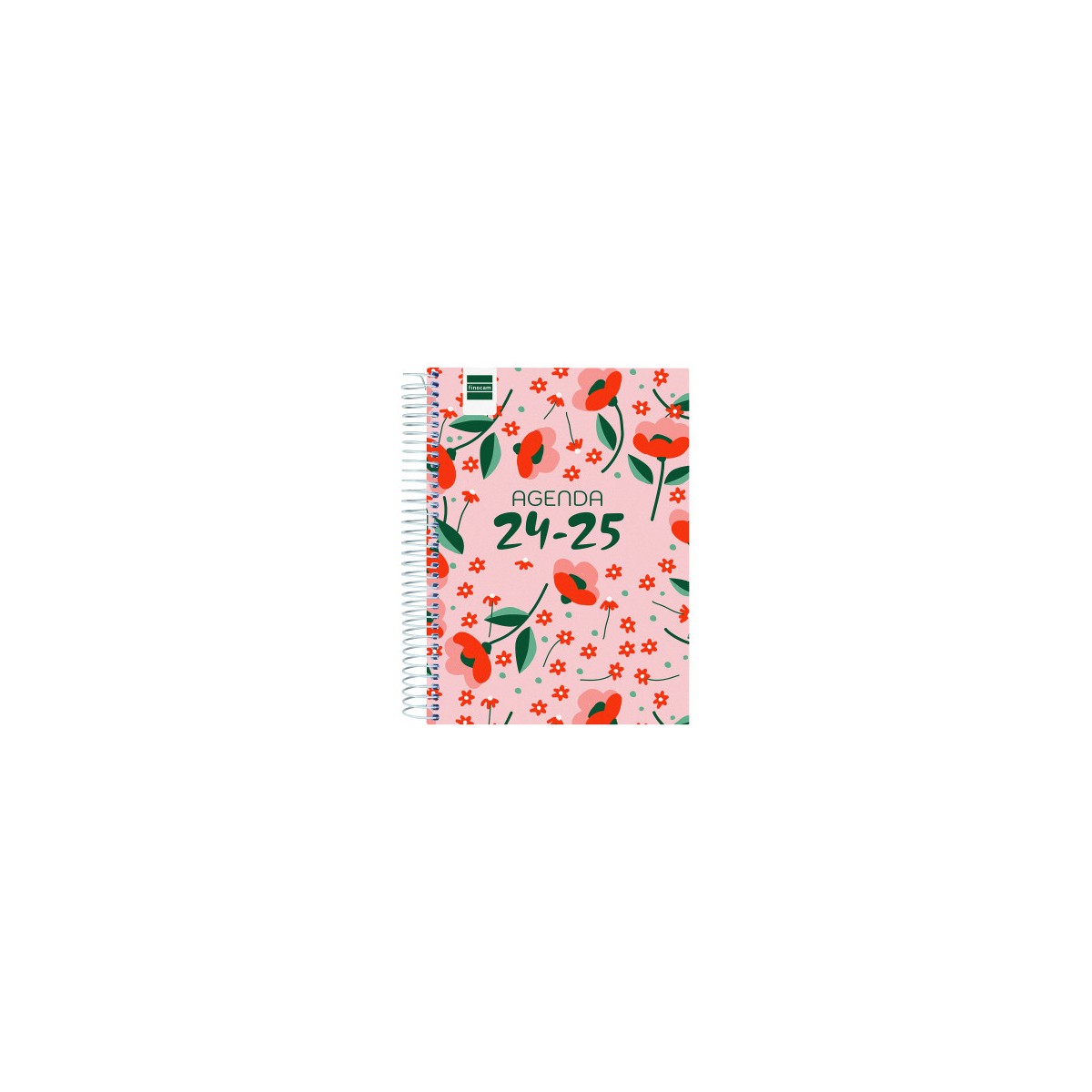 AGENDA ESCOLAR 2024 2025 4º 155X212 1 DiA PaGINA COOL FLORAL FINOCAM 645060625