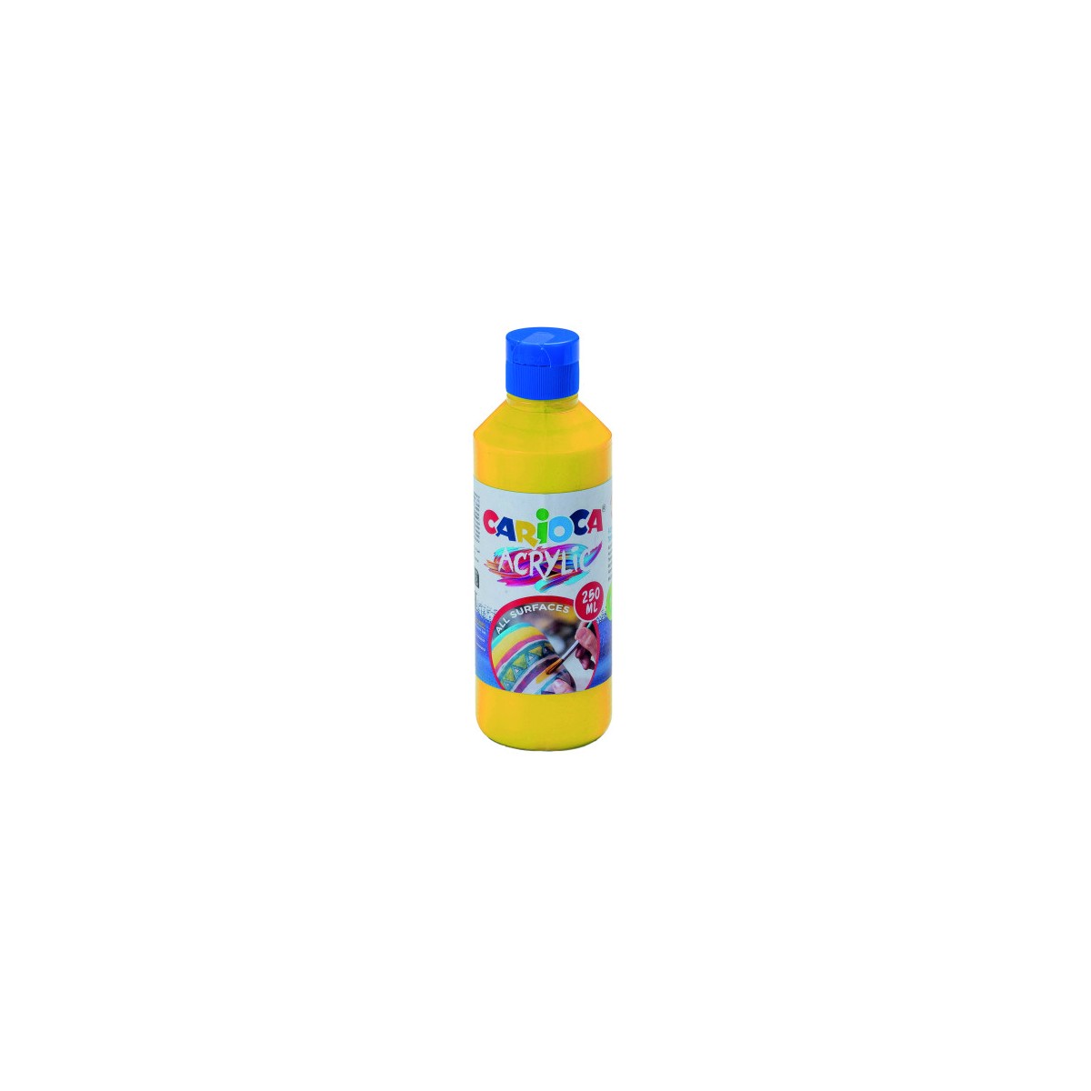 BOTELLA PINTURA ACRILICA 250 ML AMARILLO CARIOCA 40431 03