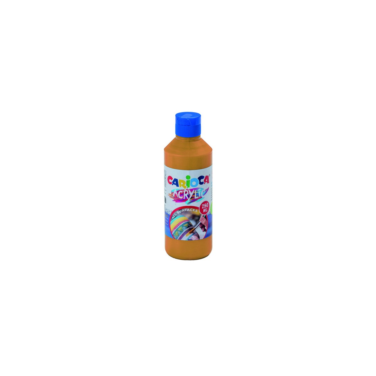 BOTELLA PINTURA ACRILICA 250 ML ORO CARIOCA 40431 19