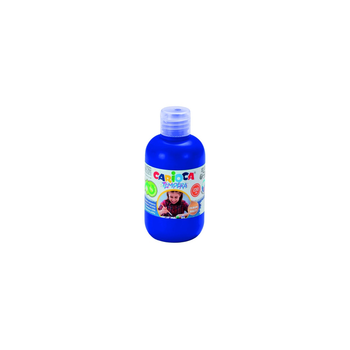 BOTELLA TEMPERA 250 ML AZUL CARIOCA 40424 05