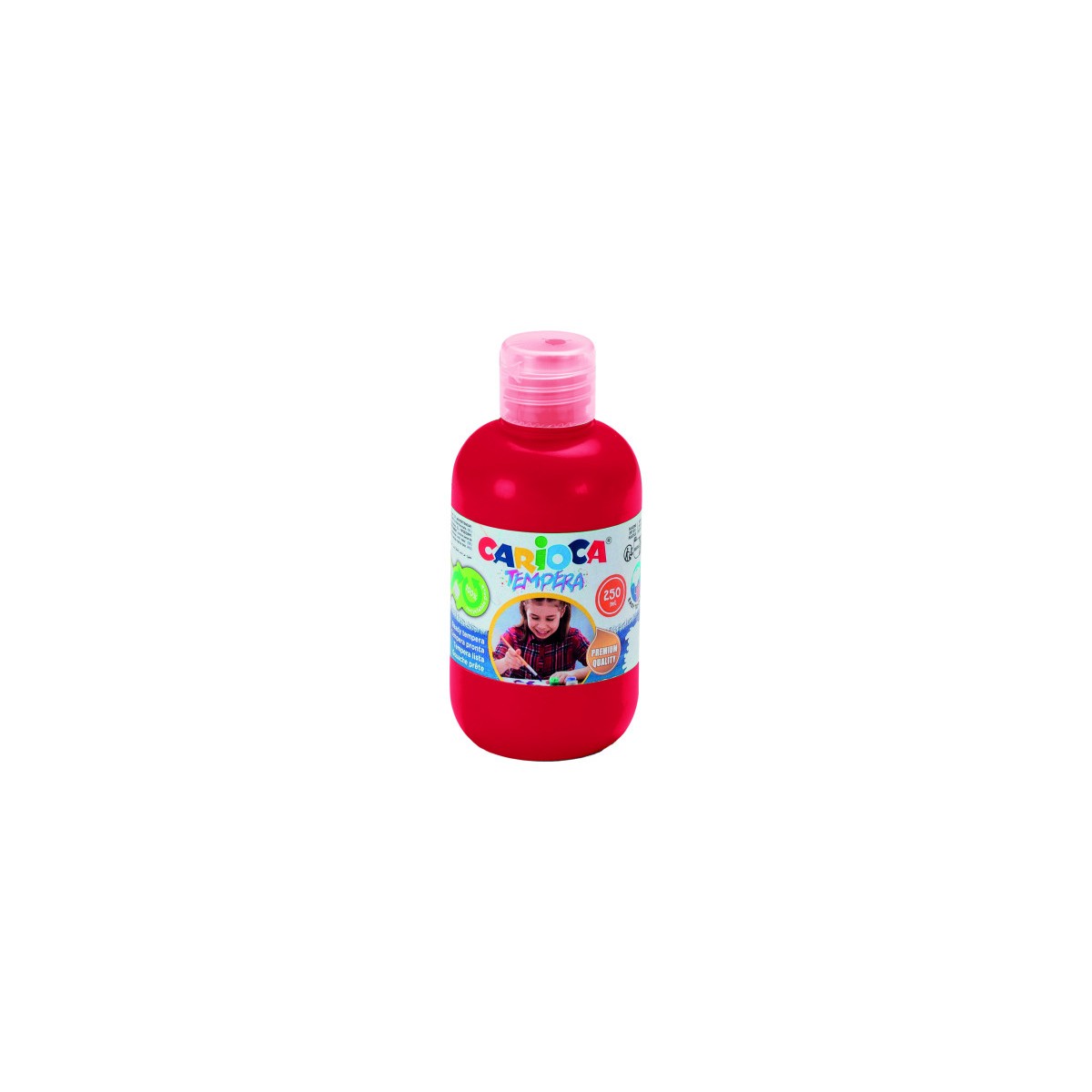 BOTELLA TEMPERA 250 ML ROJO CARIOCA 40424 10