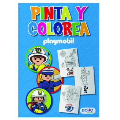 LIBROS DE COLOREAR A4 PLAYMOBIL MODELO POLICE DOHE 51735