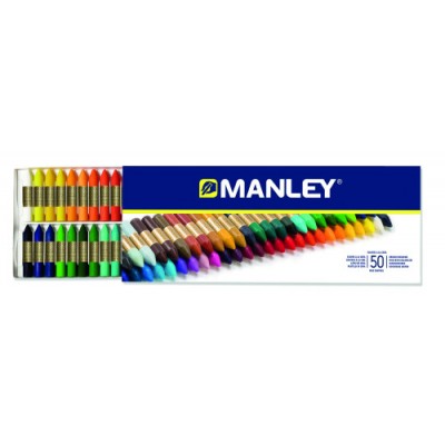 ESTUCHE 50 CERAS MANLEY MNC00088