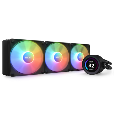 NZXT Kraken Elite 360 RGB Procesador Sistema de refrigeracion liquida todo en uno 12 cm Negro 1 piezas