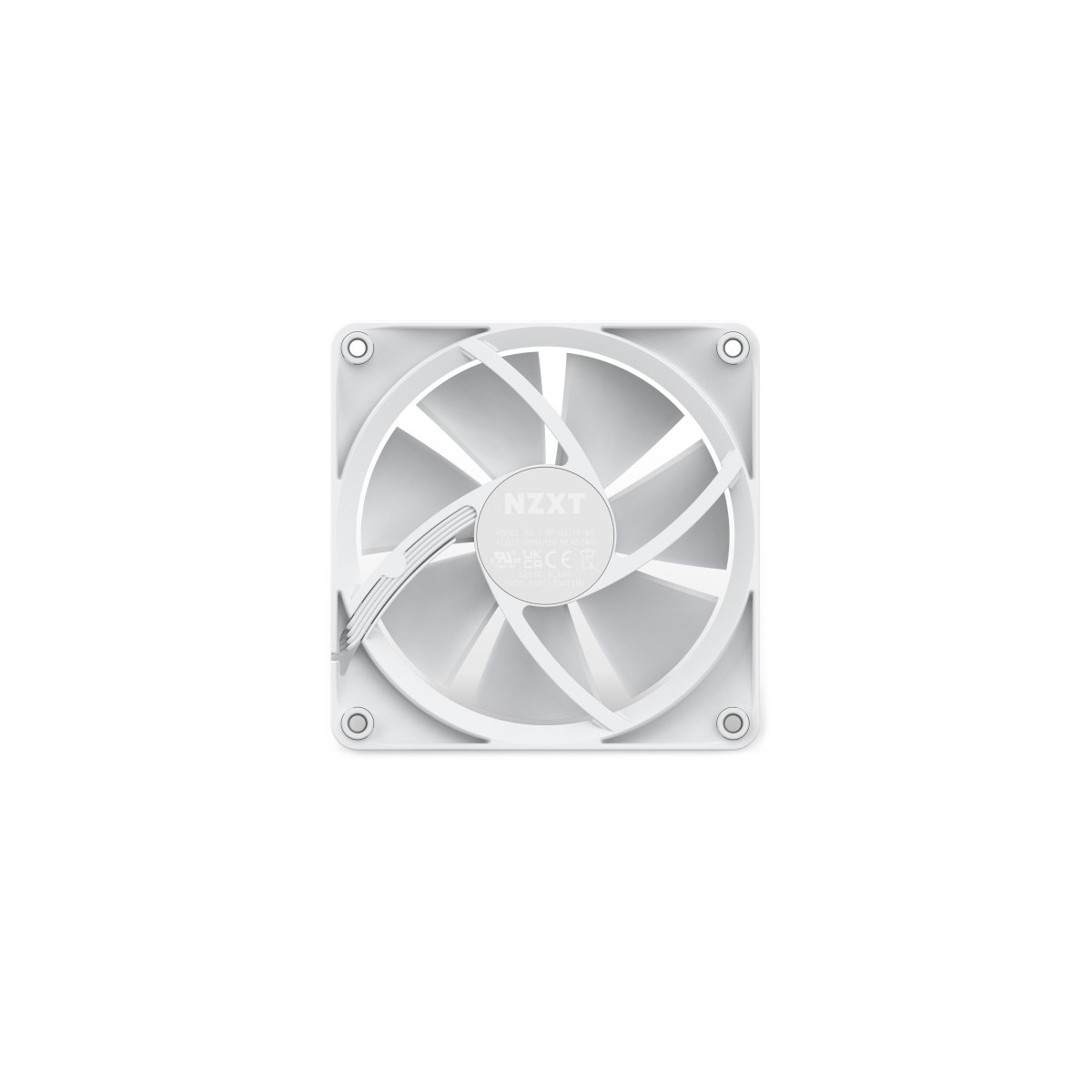 NZXT F120 RGB Carcasa del ordenador Ventilador 12 cm Blanco 1 piezas