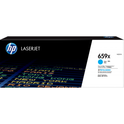 HP LaserJet Cartucho de toner Original 659X cian de alta capacidad