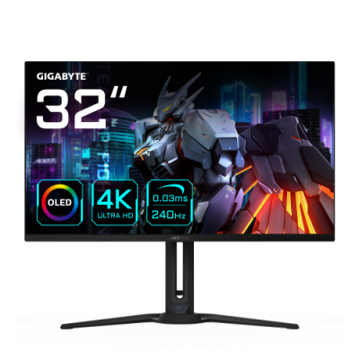 AORUS FO32U2 pantalla para PC 80 cm 315 3840 x 2160 Pixeles 4K Ultra HD OLED Negro