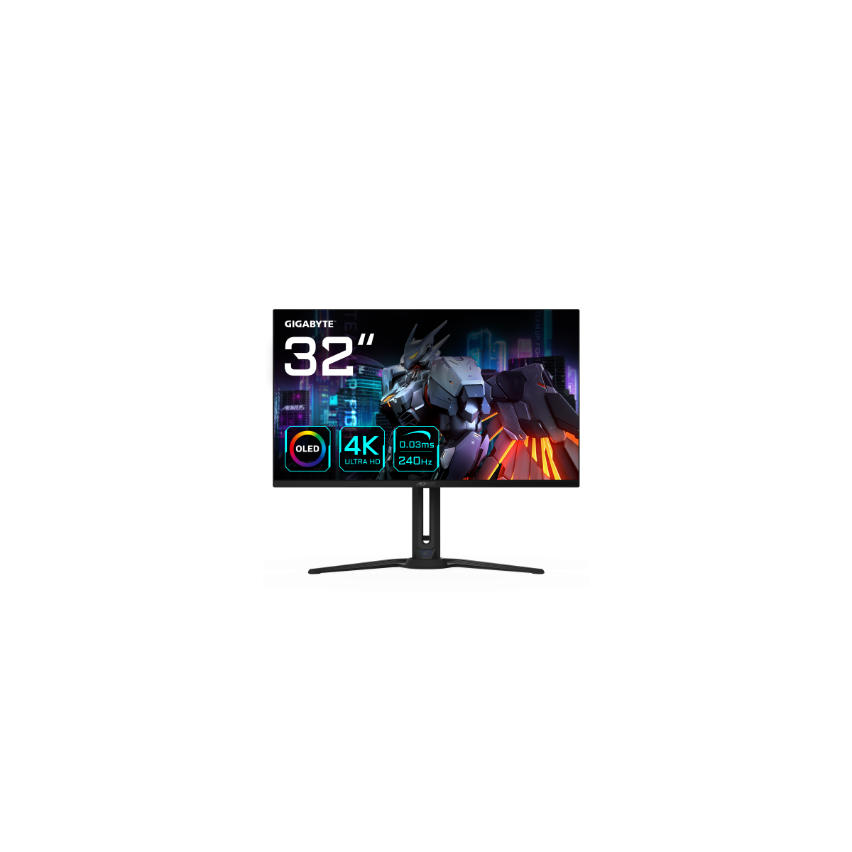 AORUS FO32U2 pantalla para PC 80 cm 315 3840 x 2160 Pixeles 4K Ultra HD OLED Negro