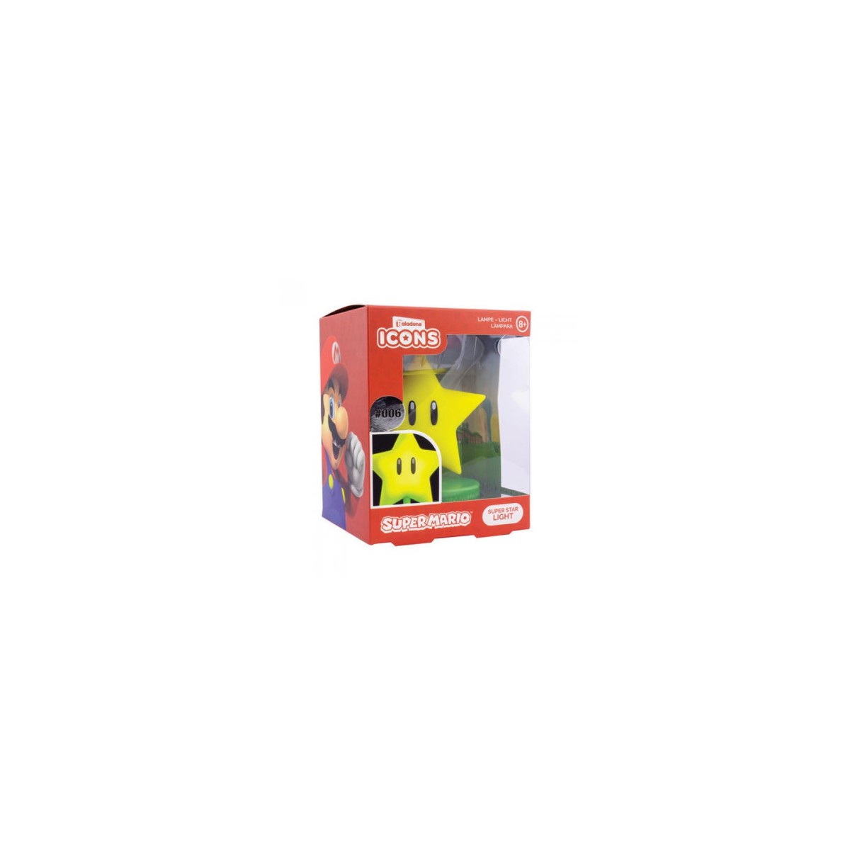 LaMPARA ICONS ESTRELLA SUPER MARIO 12 CM PALADONE PP6361NNV2