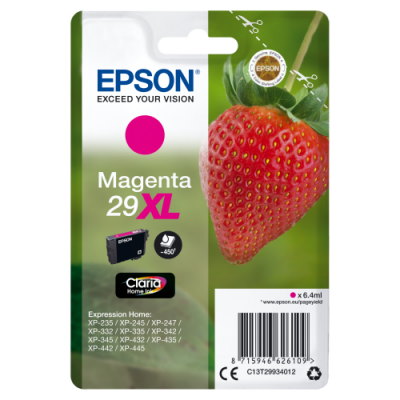 Epson Strawberry Singlepack Magenta 29XL Claria Home Ink