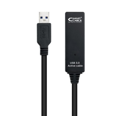 Nanocable Cable USB 30 prolongador con amplificador tipo A M A H 15m