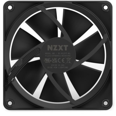 NZXT F120 RGB Carcasa del ordenador Ventilador 12 cm Negro 1 piezas