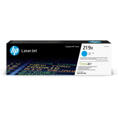 HP Cartucho de Toner Original LaserJet 219X de alta capacidad cian