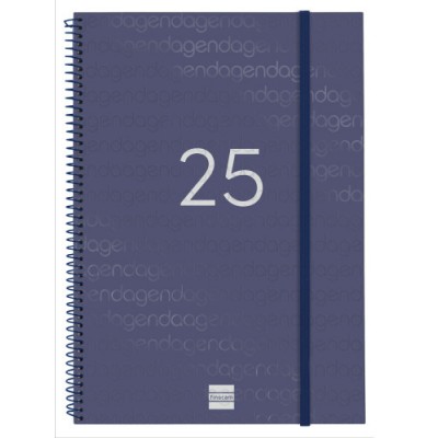 AGENDA 2025 BASIC YEAR E40 210X297MM SEMANA VISTA HORIZONTAL AZUL FINOCAM 741461025