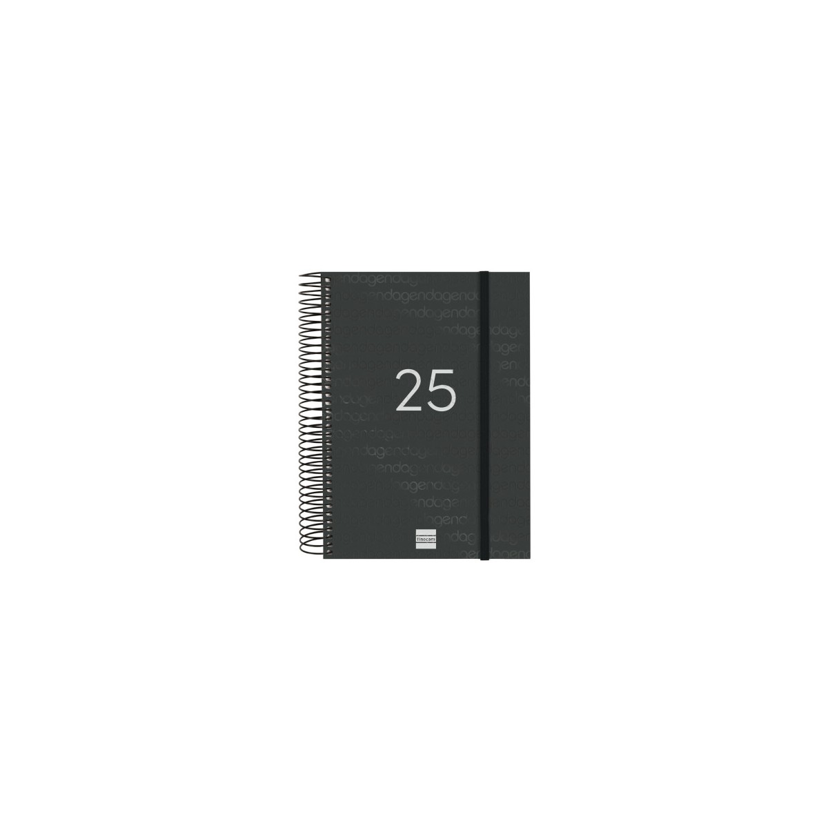 AGENDA 2025 BASIC YEAR E10 155X212MM DIA PAGINA NEGRO FINOCAM 741106025