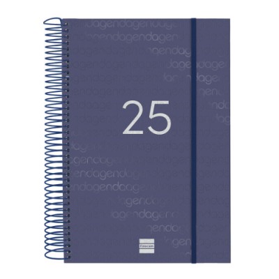 AGENDA 2025 BASIC YEAR E11 165X242MM DIA PAGINA AZUL FINOCAM 742071025