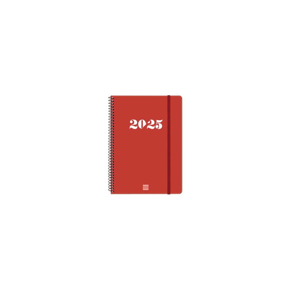 AGENDA 2025 BASIC MY E10 155X212MM SEMANA VISTA HORIZONTAL ROJO FINOCAM 743503025