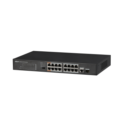 DH PFS3117 16ET 135 DAHUA SWITCH POE 16 PUERTOS 1 PUERTO GIGABIT