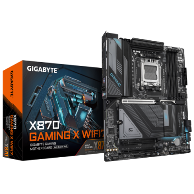 GIGABYTE Placa Base X870 GAMING X WIFI7 Compatible con CPUs AMD Ryzen 9000 1622 fases VRM hasta 8000MHz DDR5 OC 1xPCIe 50 3xM2 