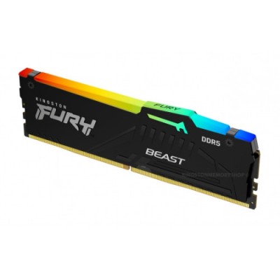 MEMORIA KINGSTON FURY BEAST RGB DDR5 32GB KIT2 5200MHZ CL40