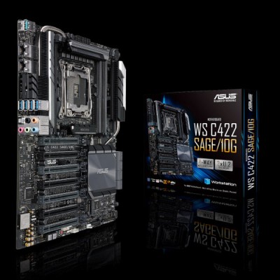 ASUS WS C422 SAGE 10G placa base para servidor y estacion de trabajo LGA 2066 Socket R4 CEB Intel C422