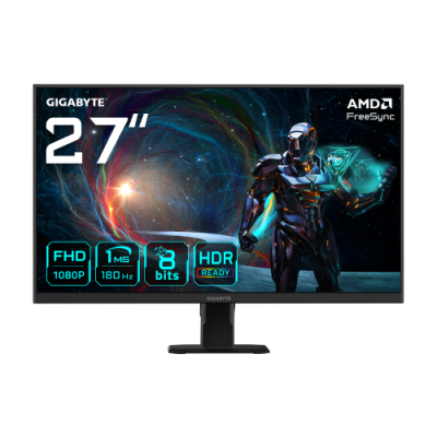 GIGABYTE GS27FA 27 Monitor de Juego FHD 1920 x 1080 FHD 180Hz 1ms 300 cd m2 FreeSync HDR Ready HDMI 20