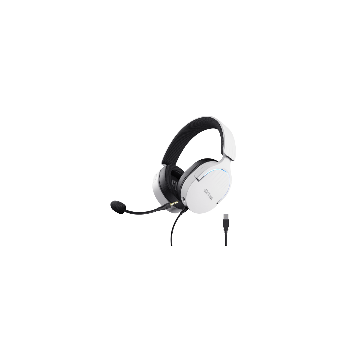 Trust GXT 490 FAYZO Auriculares Alambrico Diadema Motocicleta USB tipo A Negro Blanco