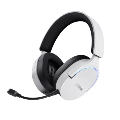 Trust GXT 491W FAYZO Auriculares Inalambrico y alambrico Diadema Juego USB Tipo C Bluetooth Negro Blanco