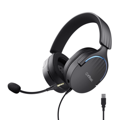 Trust GXT 490 FAYZO Auriculares Alambrico Diadema Juego USB tipo A Negro